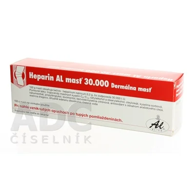 Heparin AL masť 30 000